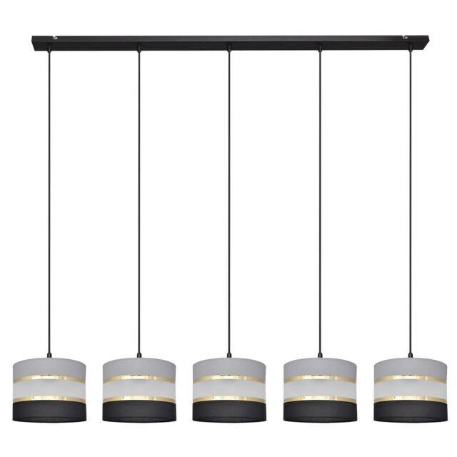 Helen Straight Bar Pendant Ceiling Light Black, Gold, Grey 115cm