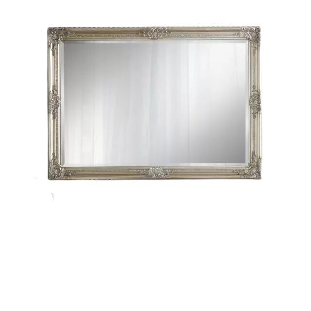Highbury Antique Rectangular Champagne Frame Wall Mirror Gold H 104cm x L 74cm x W 3.5cm 1
