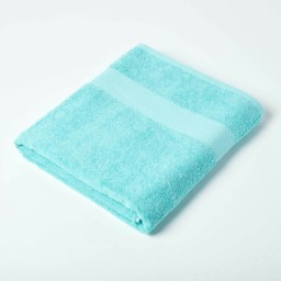 Homescapes Turkish Cotton Bath Sheet - Aqua Blue Bath sheet