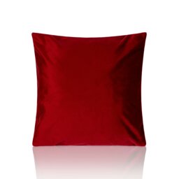 Plain Velvet 45cm x 45cm Red Cushion Set of 4 Red 45cm x 45cm x 10cm 4