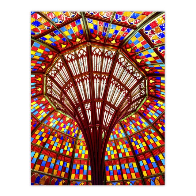 Louisiana State Capitol Building Glass Highsmith Huge Wall Art Print 18X24 In