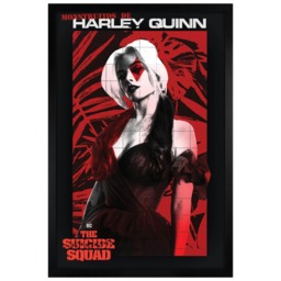 Black Wooden Framed The Suicide Squad (Monstruitos De Harley Quinn) Maxi Poster Multi