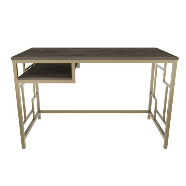 Decorotika Kennesaw Computer Desk with Metal Frame - W 120 cm x H 75 cm x D 60 cm