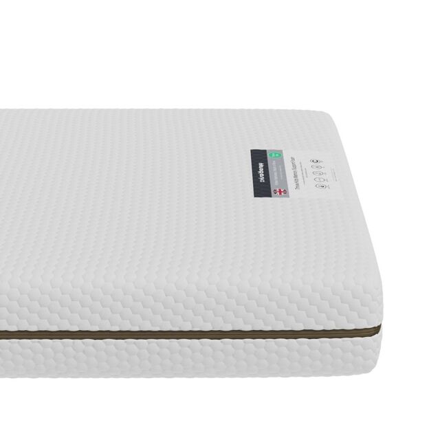 Visco Therapy Kids Memory Foam Mattress 15cm - Bunk & Trundle Bed, Removable Cover, UK Made White White Small Single 1