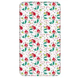 Little Mermaid Ariel Friends Fitted Sheet - White/Multicoloured - Single