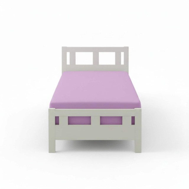 Flannelette Cot Bed Fitted Sheet Soft Brushed Cotton Bedding Comfort Purple Lilac Cot Bed