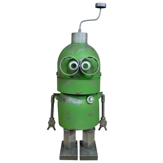 Gifts Direct 2 U Large Green Industrial Bobble Body Robot Ornament