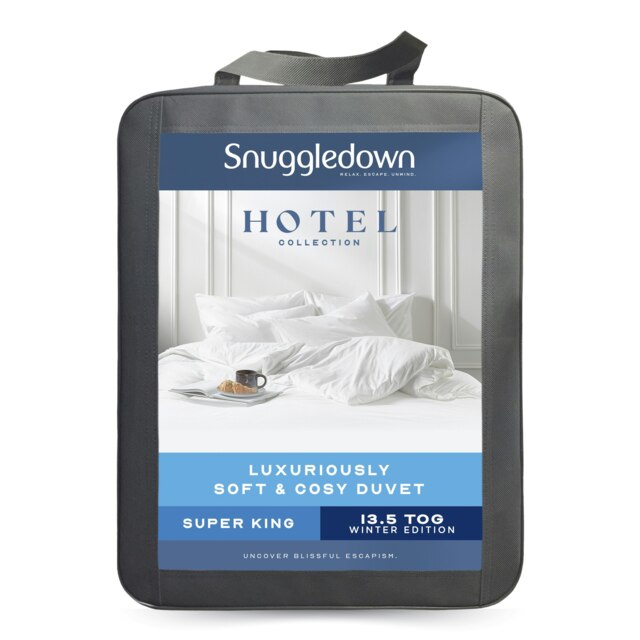Luxuriously Soft & Cosy Duvet, 13.5 Tog, Super King White Super King
