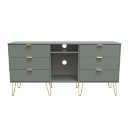 Bexley 6 Drawer Sideboard in Reed Green (Ready Assembled) Green Reed Green