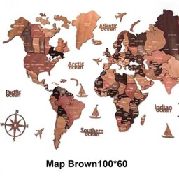 3D Wooden World Map Wall Decor Modern Wall Art for Home, Office & Travel Lovers Unique Birthday Gift