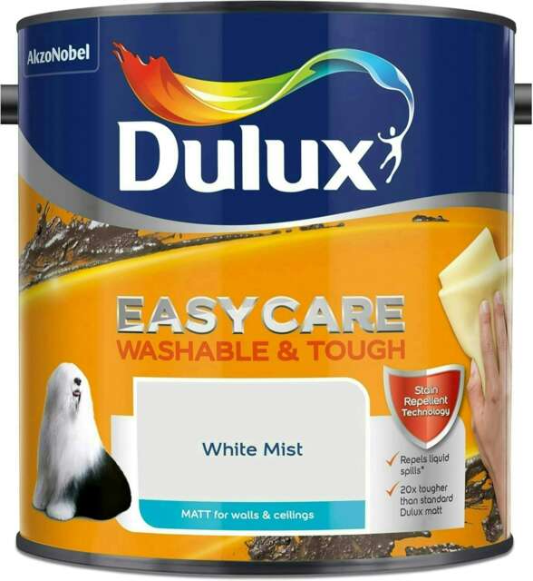 Dulux Easycare Washable & Tough Matt 2.5L White Mist