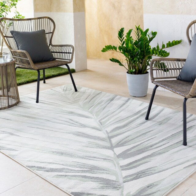 LIVABLISS Roma-Modern Rug 160 x 215 cm Green Grey Ivory
