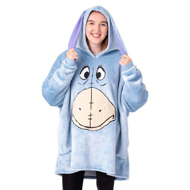 Winnie the Pooh Womens/Ladies Eeyore Blanket Hoodie - Blue - One Size