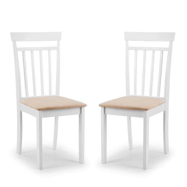 Riverton Elegant White Dining Chairs - Set of 2