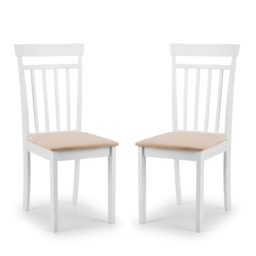Riverton Elegant White Dining Chairs - Set of 2