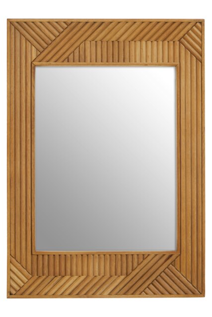 Jakara Natural Floor Standing Mirror Cream