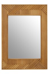Jakara Natural Floor Standing Mirror Cream