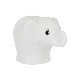 BHS Glow Kid's LED Elephant Table Lamp, White White White