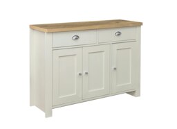Highgate 3 Door 2 Drawer Sideboard Cream