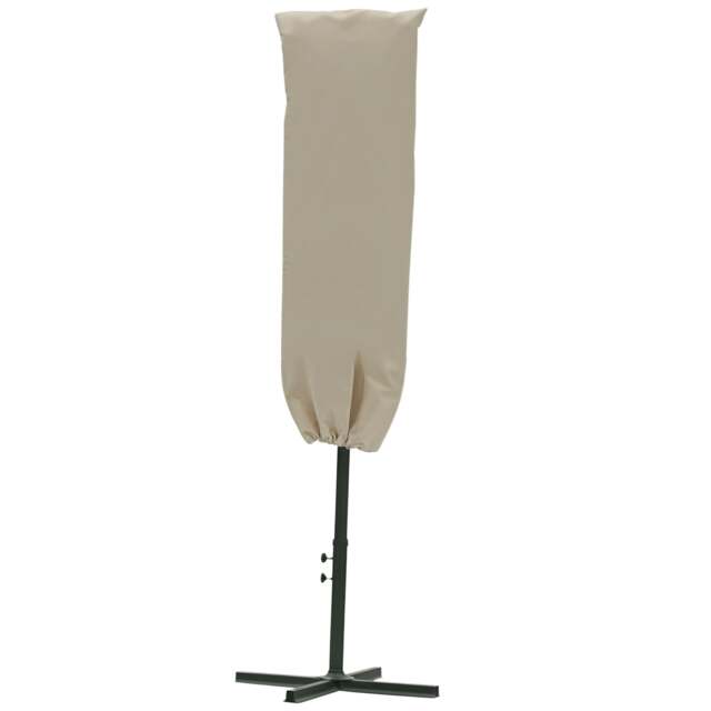 Outsunny Garden Parasol Cover for 2-4.6m Outdoor Umbrella Protector w/ Rod, Zipper