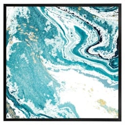 Blue Marble (Picture Frame) Black - Xs