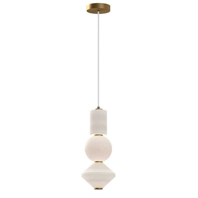 Alora Mood Bijou LED Slim Pendant Ceiling Light Contemporary Aged Gold 3000K
