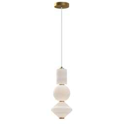 Alora Mood Bijou LED Slim Pendant Ceiling Light Contemporary Aged Gold 3000K
