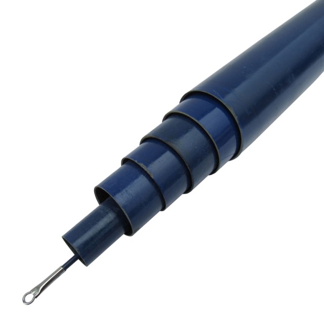 Telescopic Flag Pole Windsock Mast 3M Blue (Fibreglass Extending Retractable Camping Garden Festival)