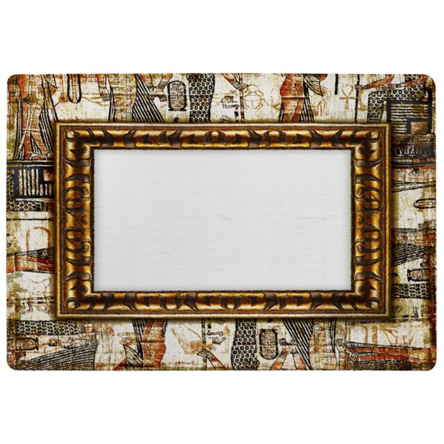 Rustic Egyptian Frame Rug Multi