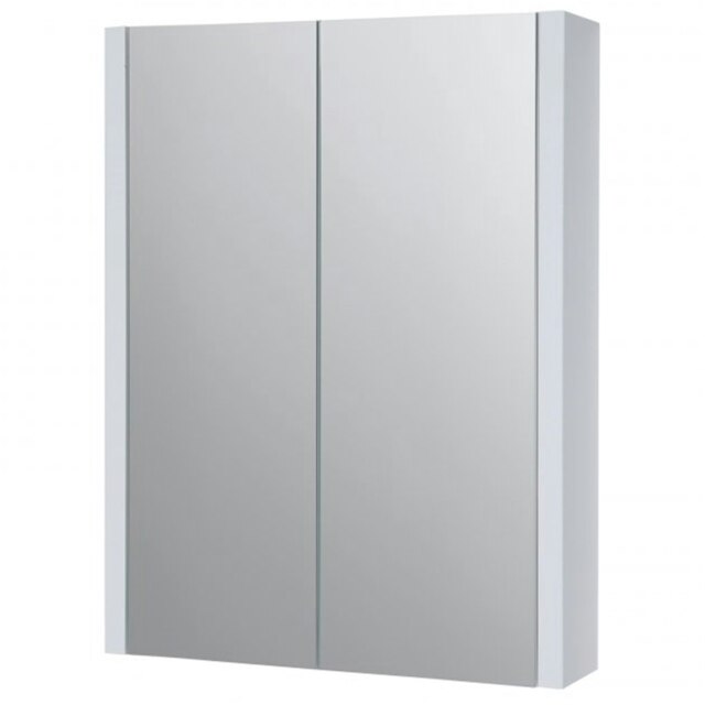 Mirror Bathroom Cabinet 500mm Wide - White - (Urban) White White 1