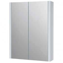 Mirror Bathroom Cabinet 500mm Wide - White - (Urban) White White 1