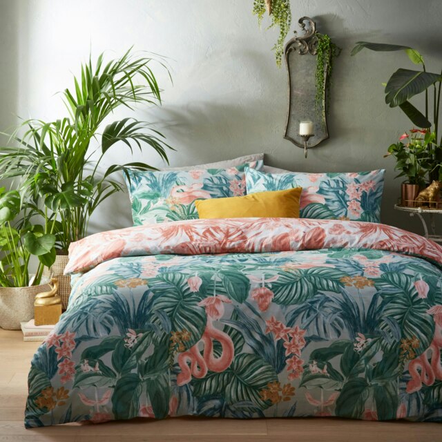 furn. Medinilla Tropical Double Duvet Cover Set