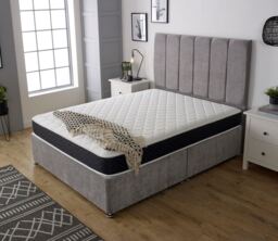 7 Inch Memory Foam Spring Anti-Bac Mattress for Single Double King White Small Double