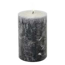 IHR Pillar Candle Small Solid Colour Unscented 11cm Grey