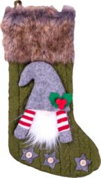 St Helens Luxury Gonk Xmas Stocking, Green