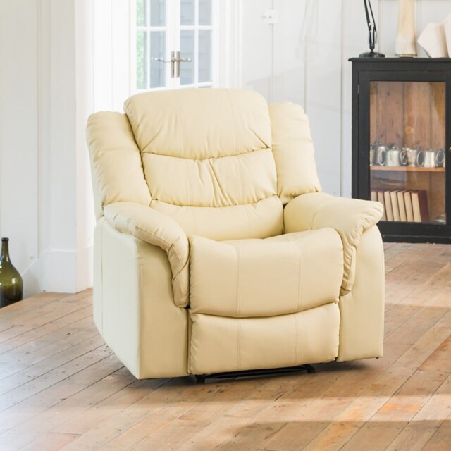 Almeira Reclining Armchair - Cream