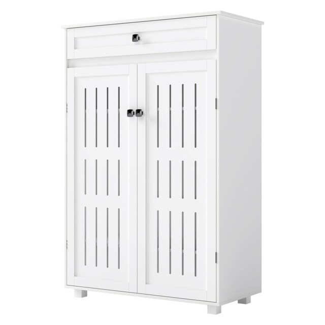 Levede Shoe Cabinet 5-Tier Door Entryway Storage Rack Organizer Cupboard White