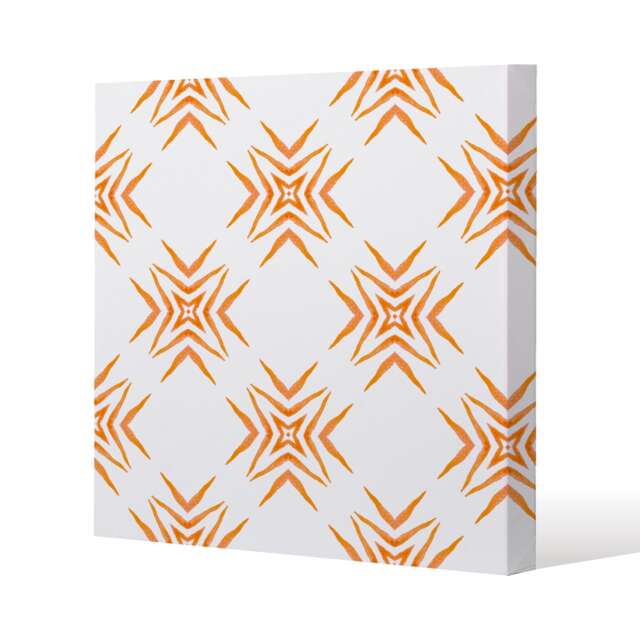 Orange ravishing boho chic (Canvas Print) / 46 x 46 x 4cm Multi