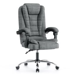 Rattantree Adjustable Swivel Office Chair High Back Fabric Executive Chair
