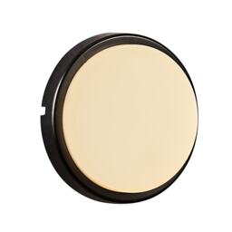 Nordlux Cuba Outdoor Wall Light Black Plastic Sensor Intergrated LED Ceiling or Wall Mounting - Mains Powered, IP54