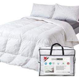 Homescapes 4.5 Tog Duvet Luxury Goose Feather and Down for Summer Lightweight, King White King