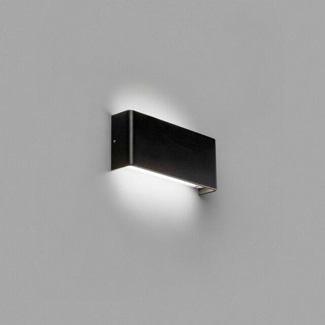 Nash Integrated LED Flush Wall Light Wall Light Black, 3000K