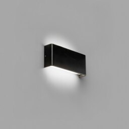 Nash Integrated LED Flush Wall Light Wall Light Black, 3000K