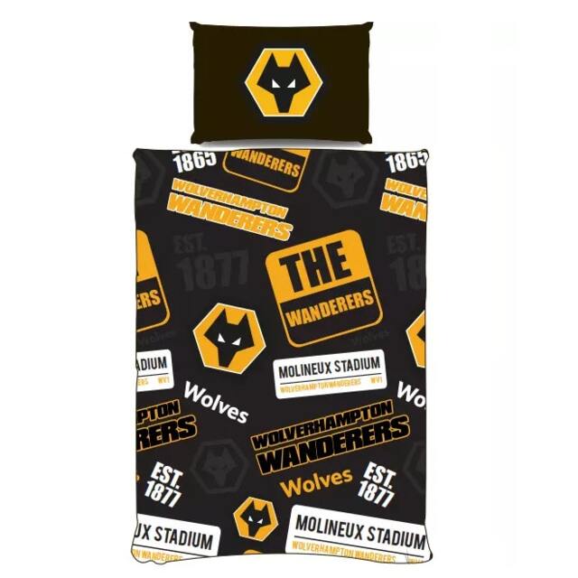 Wolverhampton FC Patch single duvet Multi Single