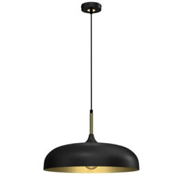 Milagro Pendant Lamp Lincoln Black 1xE27