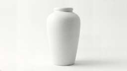Luna White Textured Decorative Vase