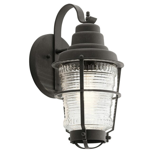 Kichler Chance Harbor Outdoor 1 Light Wall Lantern Weathered Zinc IP44