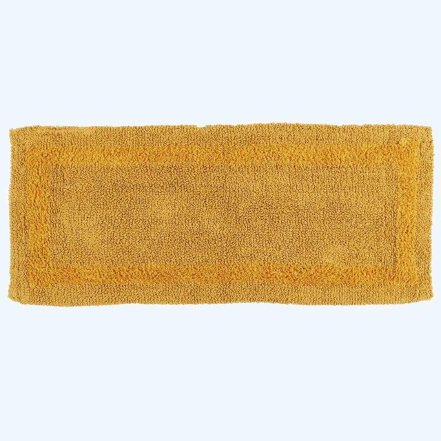 Homescapes Luxury Reversible Bath Mat Runner - Mustard Yellow Mustard Yellow