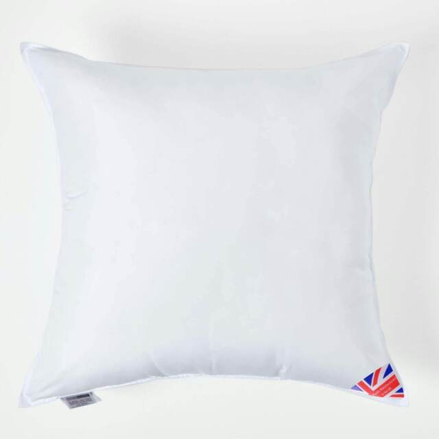 "Homescapes Luxury Super Microfibre Cushion Pad Insert Inner 65 x 65 cm (26 x 26 inches) White 65 x 65 cm (26 x 26"")"