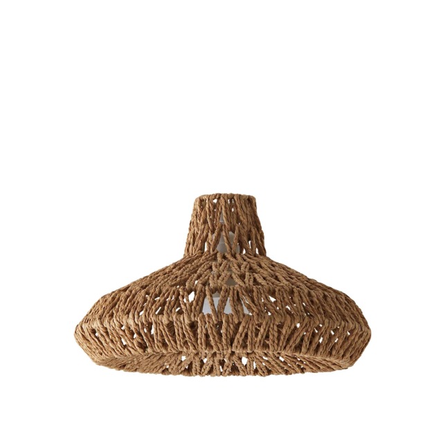 ValueLights Hamilton Weave Non Electric Pendant Shade Natural Brown